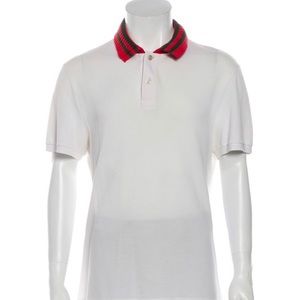 Gucci web trim polo shirt
